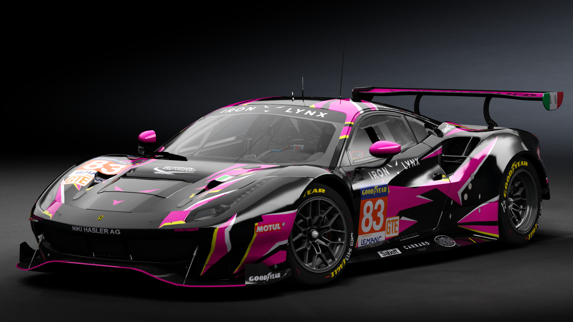 2018 Ferrari 488 GTE Evo [Michelotto], skin 2021 #83 Iron Lynx ELMS