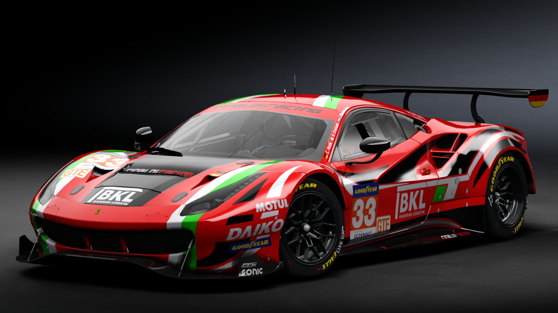 2018 Ferrari 488 GTE Evo [Michelotto], skin 2022 #33 Rinaldi Racing ELMS