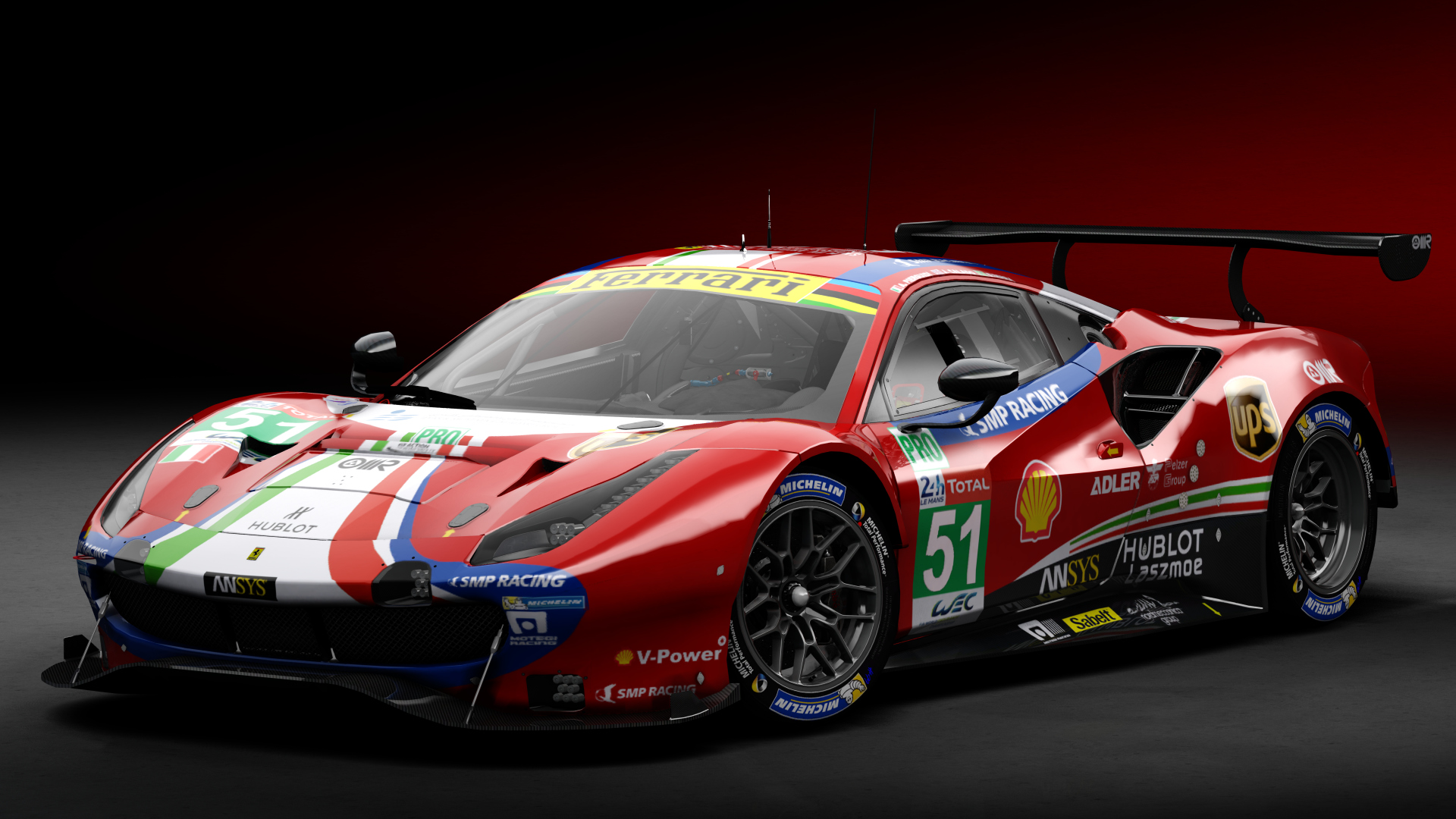 2018 Ferrari 488 GTE Evo Le Mans Spec [Michelotto], skin 2019 #51 AF Corse LM24