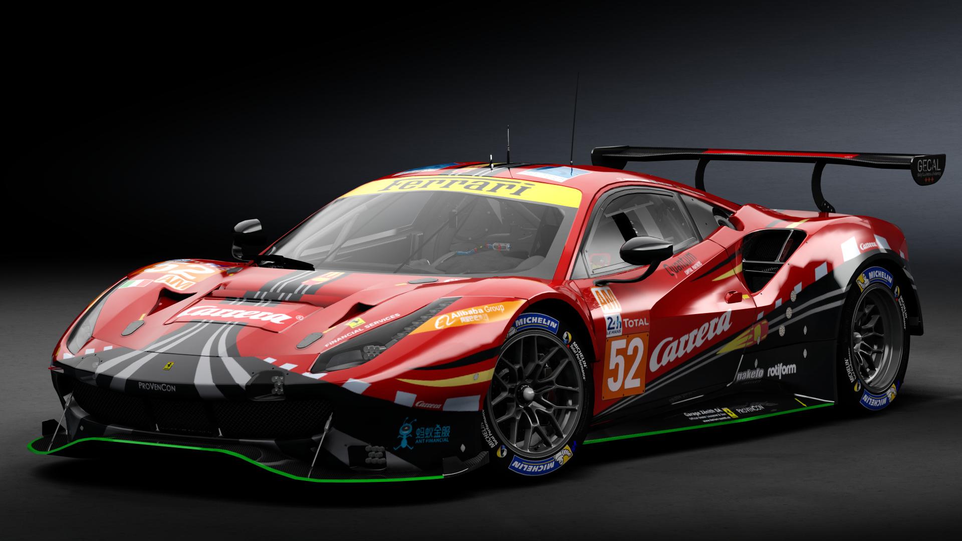 2018 Ferrari 488 GTE Evo Le Mans Spec [Michelotto], skin 2020 #52 AF Corse LM24