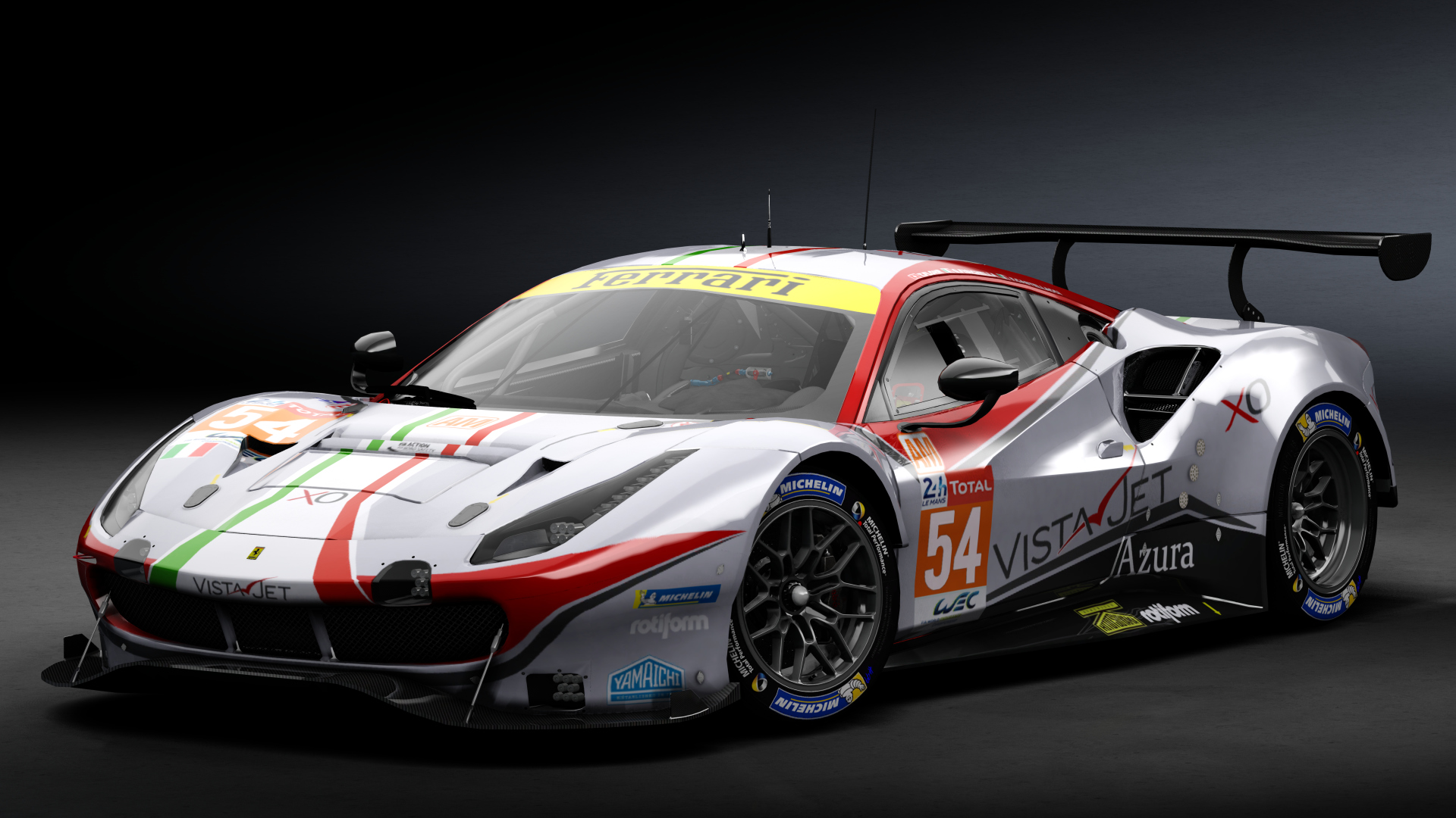 2018 Ferrari 488 GTE Evo Le Mans Spec [Michelotto], skin 2020 #54 AF Corse LM24