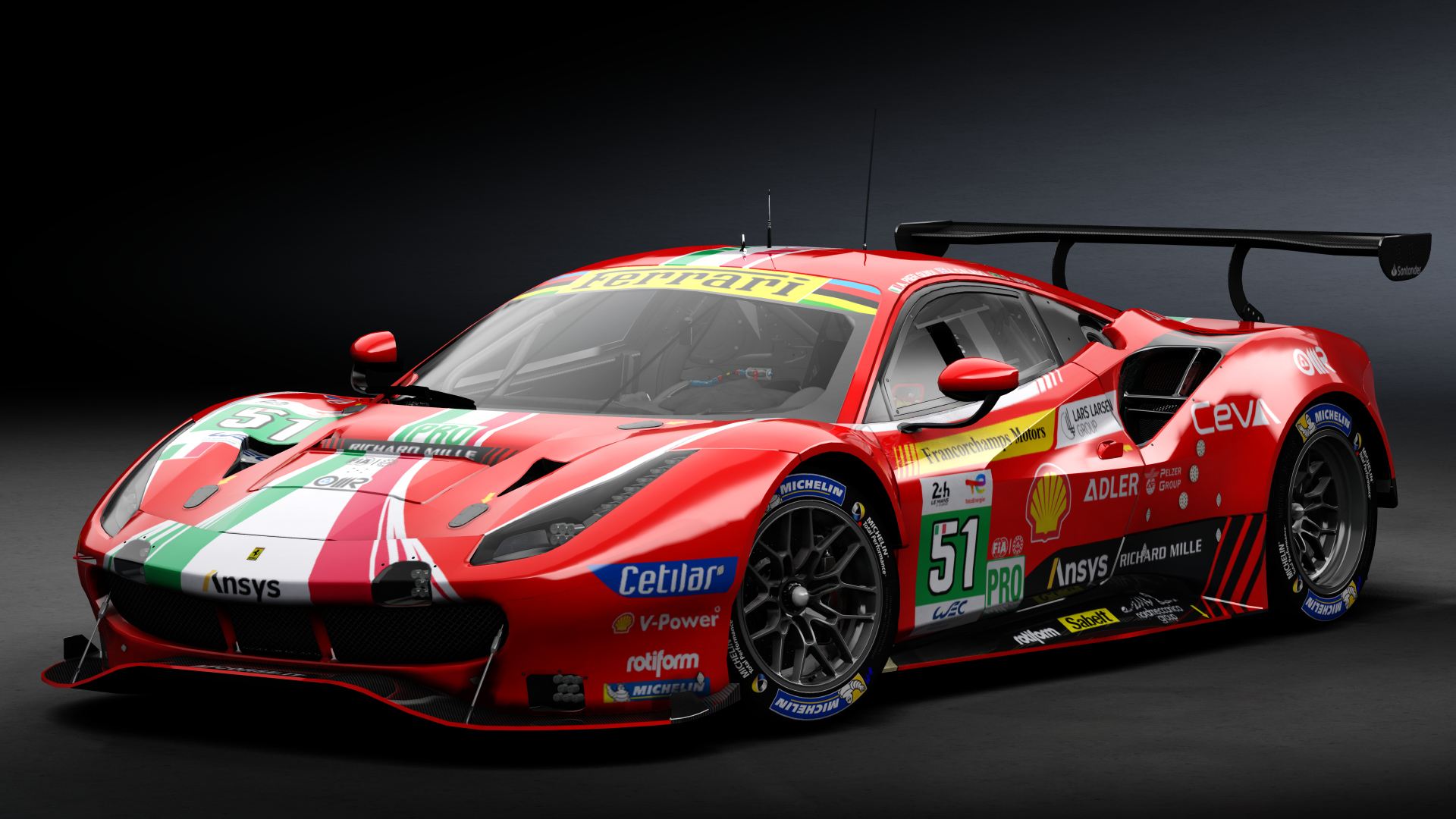 2018 Ferrari 488 GTE Evo Le Mans Spec [Michelotto], skin 2022 #51 AF Corse LM24