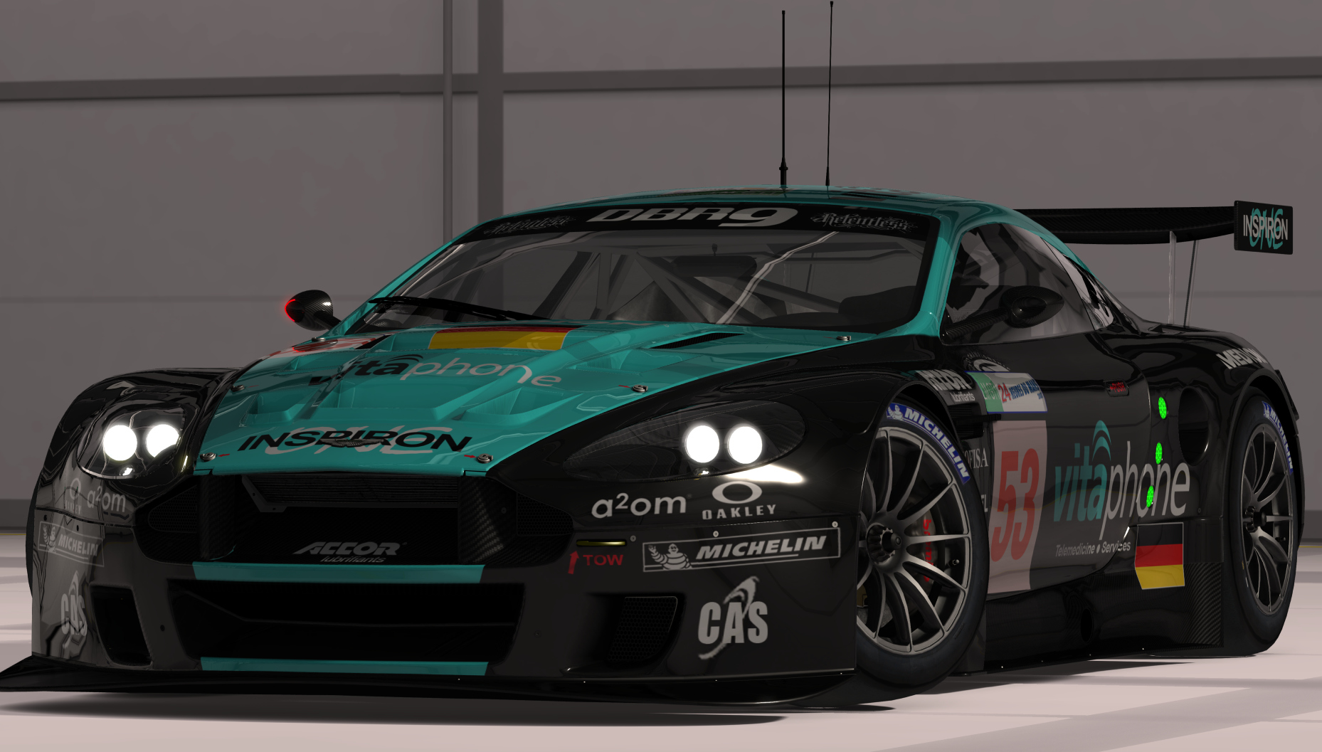 Aston Martin DBR9 GTNA, skin 2008 Vitaphone LM 53