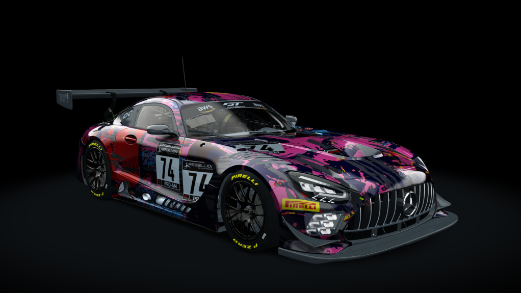 Mercedes-Benz AMG GT3 EVO 2020, skin Ram_Racing_#74