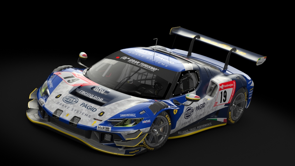 VM Ferrari 296 GT3, skin 2023_N24H_racingone_#19