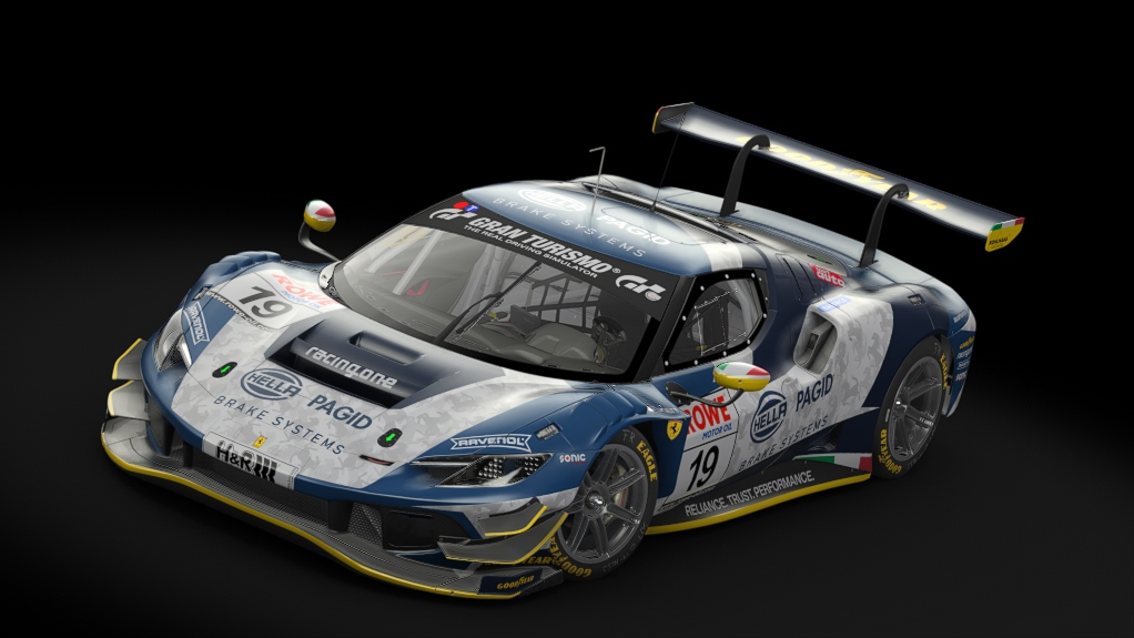 VM Ferrari 296 GT3, skin 2023_NLS_racingone_#19