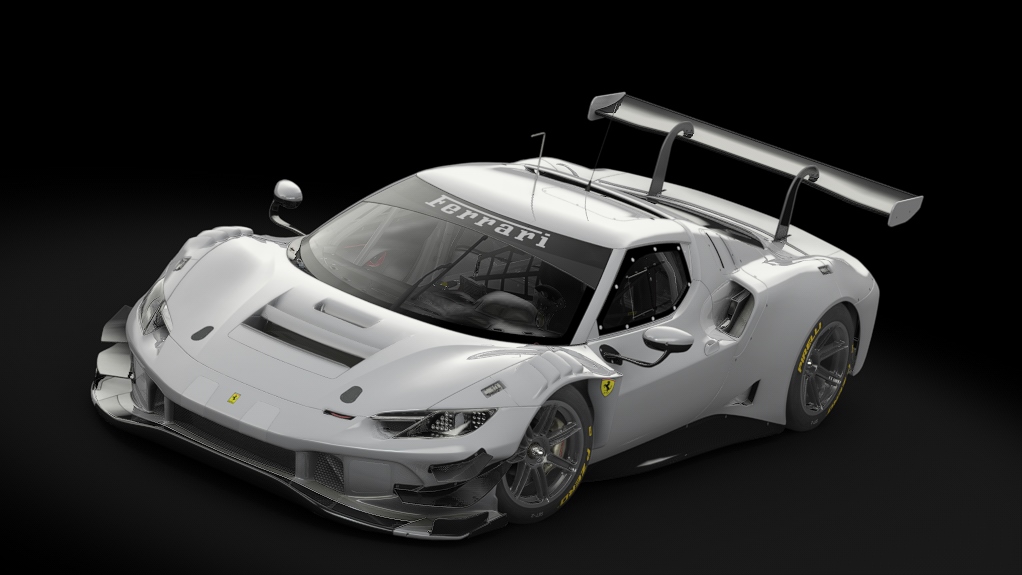 VM Ferrari 296 GT3, skin Template No Lumi