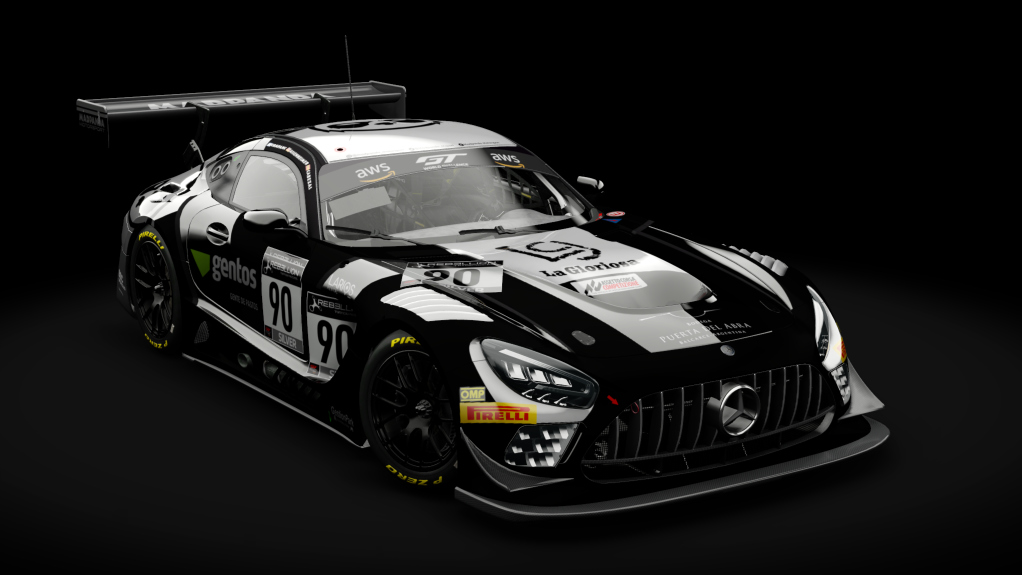 VM AMG GT3 EVO 2020, skin Madpanda_Motorsport_#90