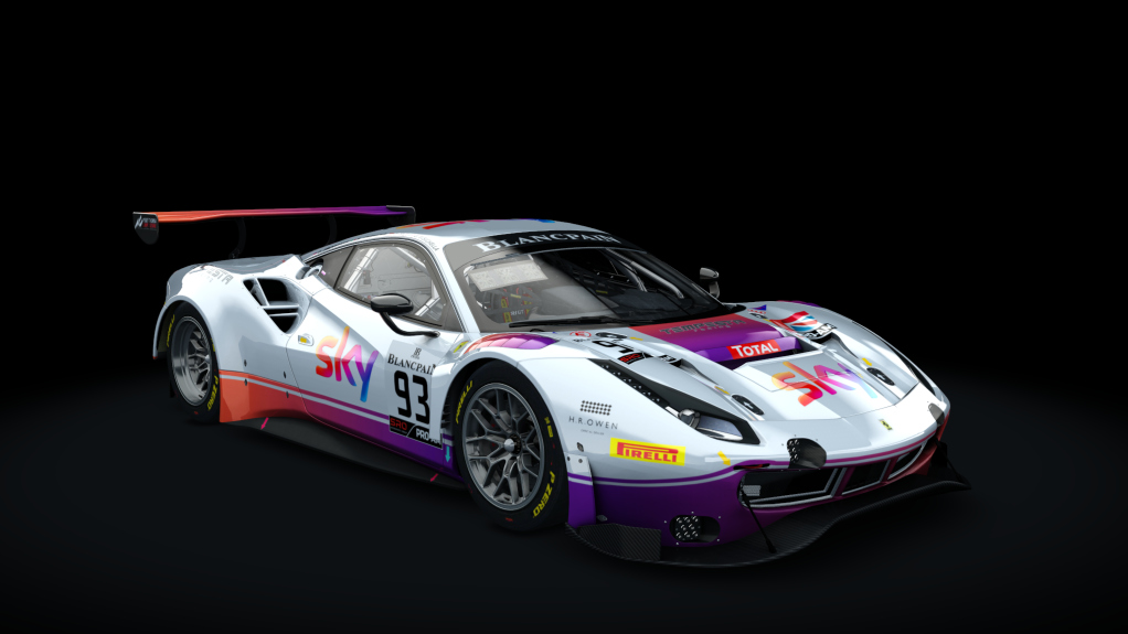 VM Ferrari 488 GT3 ACC, skin 1_Skysports