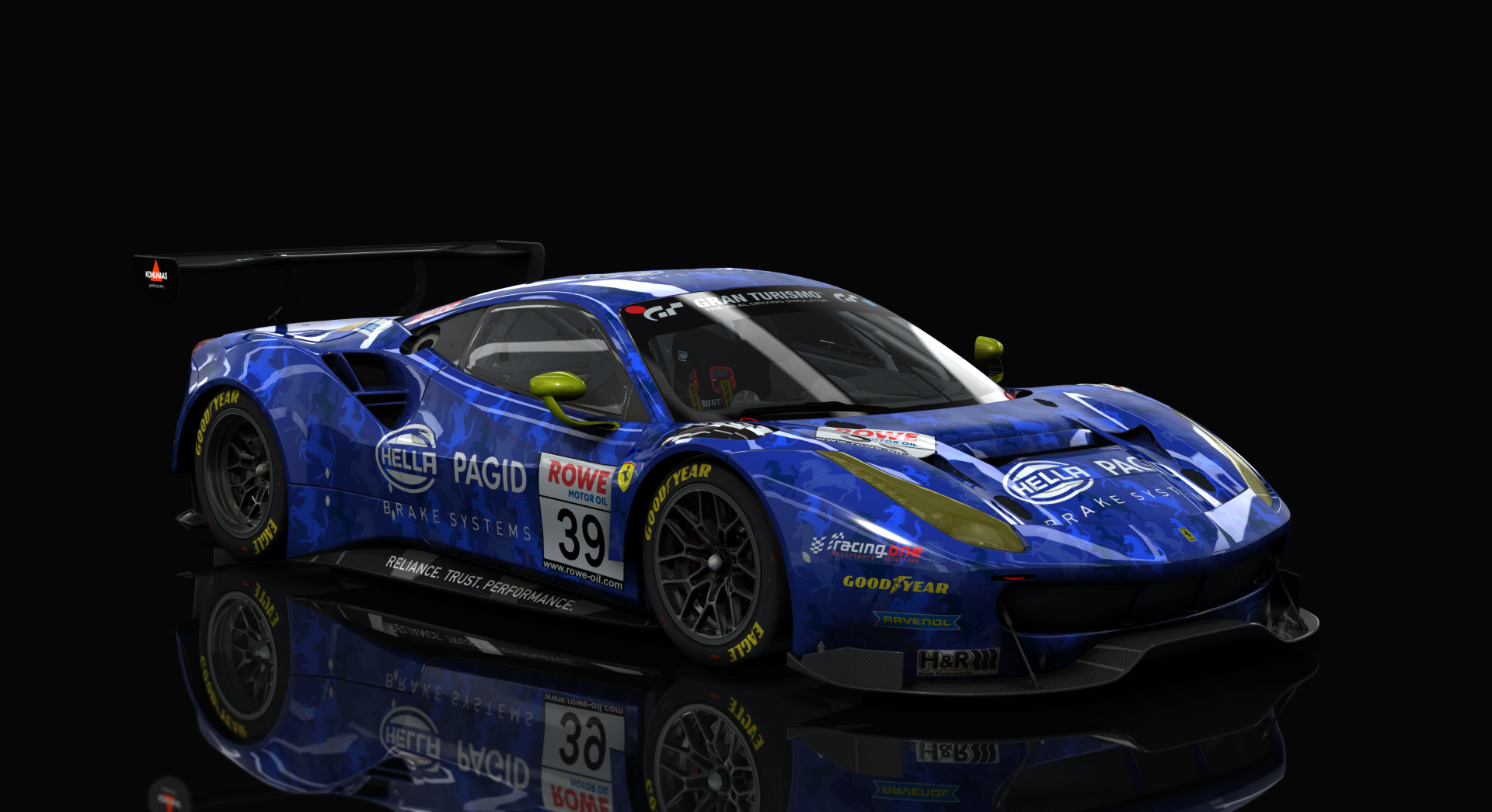 VM Ferrari 488 GT3 ACC, skin 39_racing_one_NLS_2020