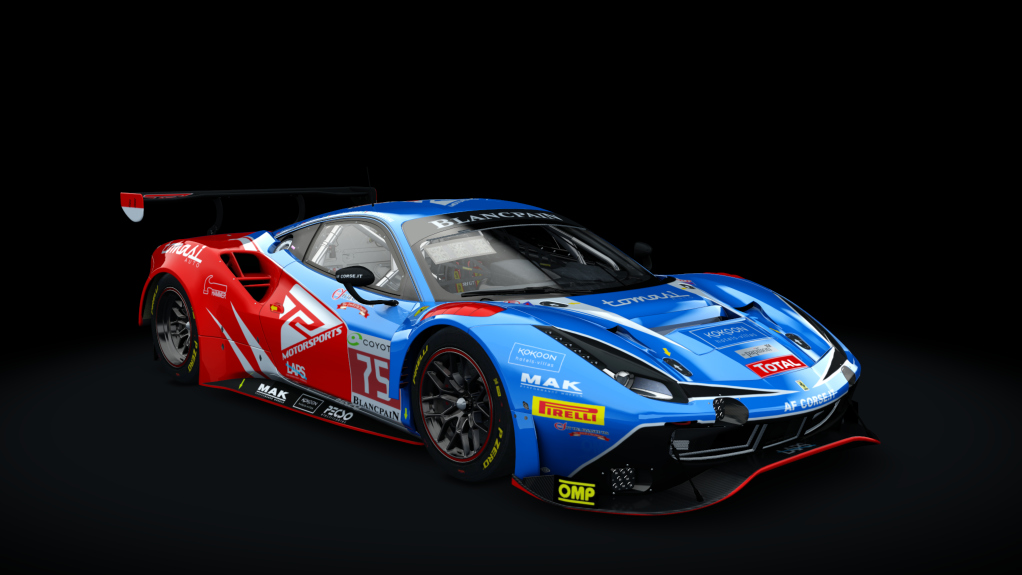 VM Ferrari 488 GT3 ACC, skin 3_T2 Motorsport