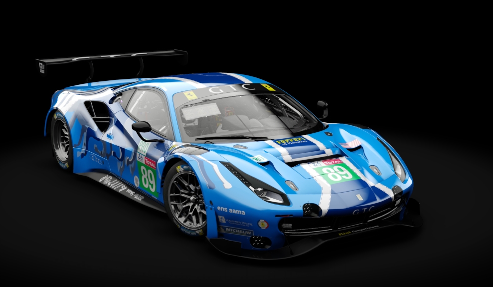 VM Ferrari 488 GT3 ACC, skin LeMans_2019_Risi_Competizione_89