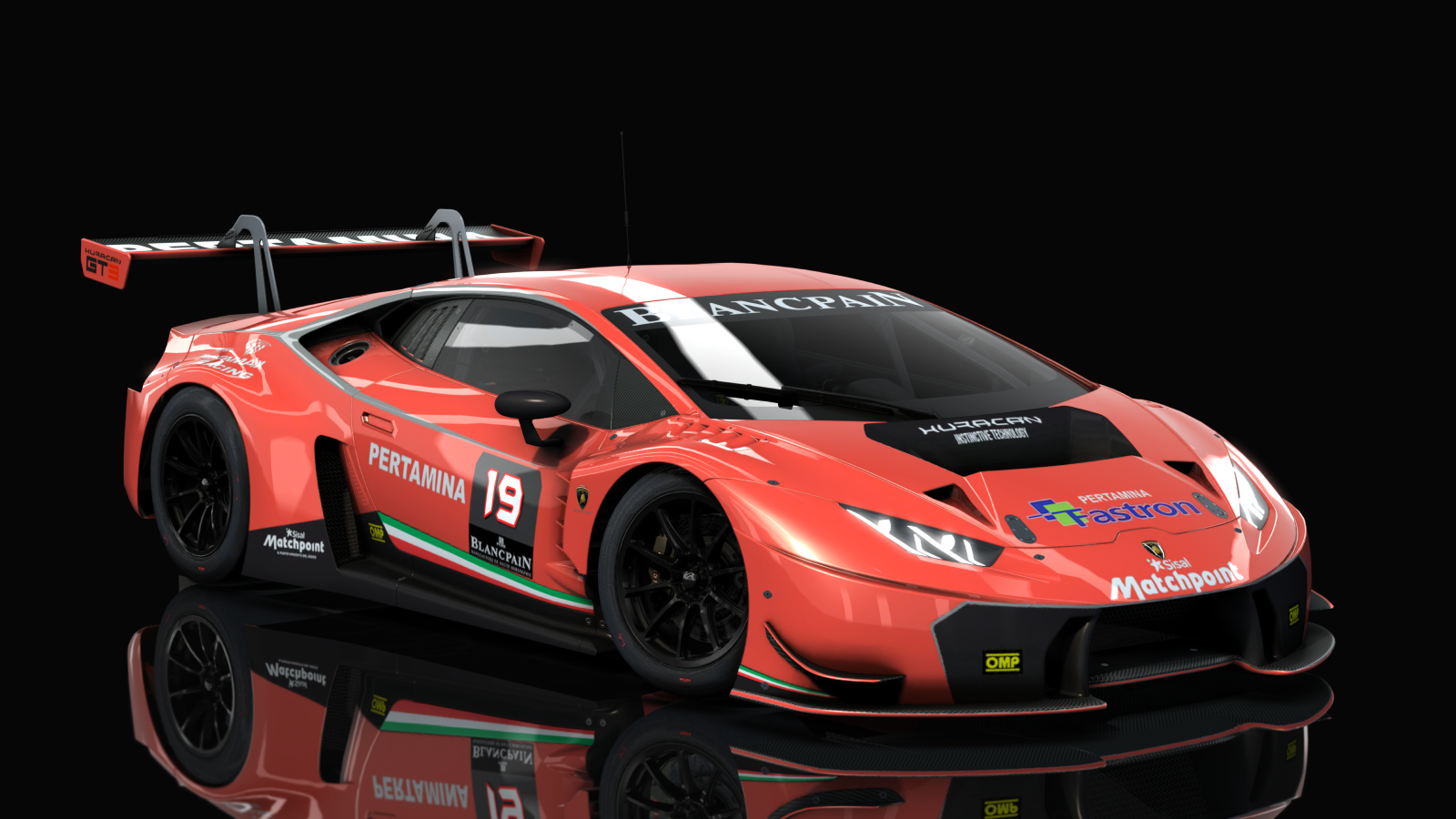 VM Lamborghini Huracan GT3, skin Racing_Cinnabar