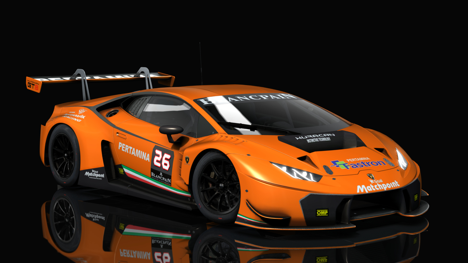 VM Lamborghini Huracan GT3, skin Racing_Orange_matte