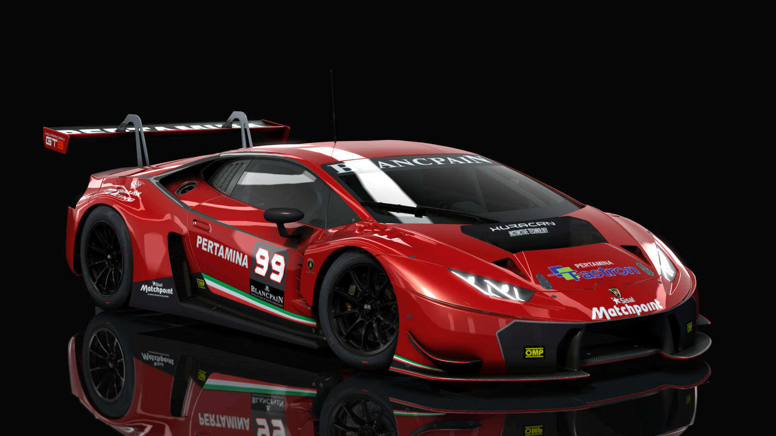 VM Lamborghini Huracan GT3, skin Racing_Red