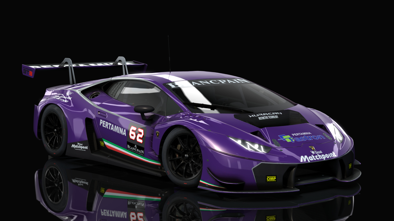 VM Lamborghini Huracan GT3, skin Racing_Violet