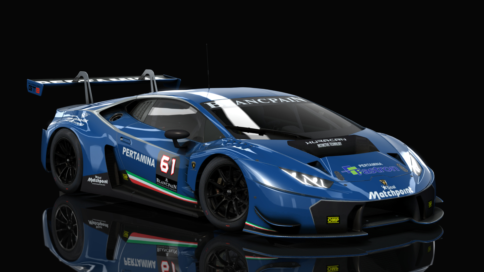 VM Lamborghini Huracan GT3, skin Racing_blue