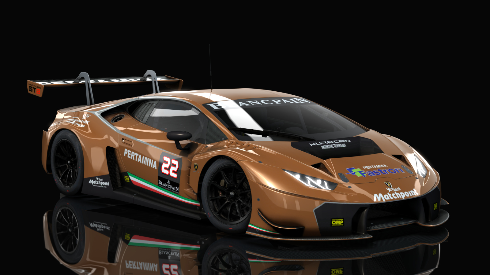 VM Lamborghini Huracan GT3, skin Racing_copper