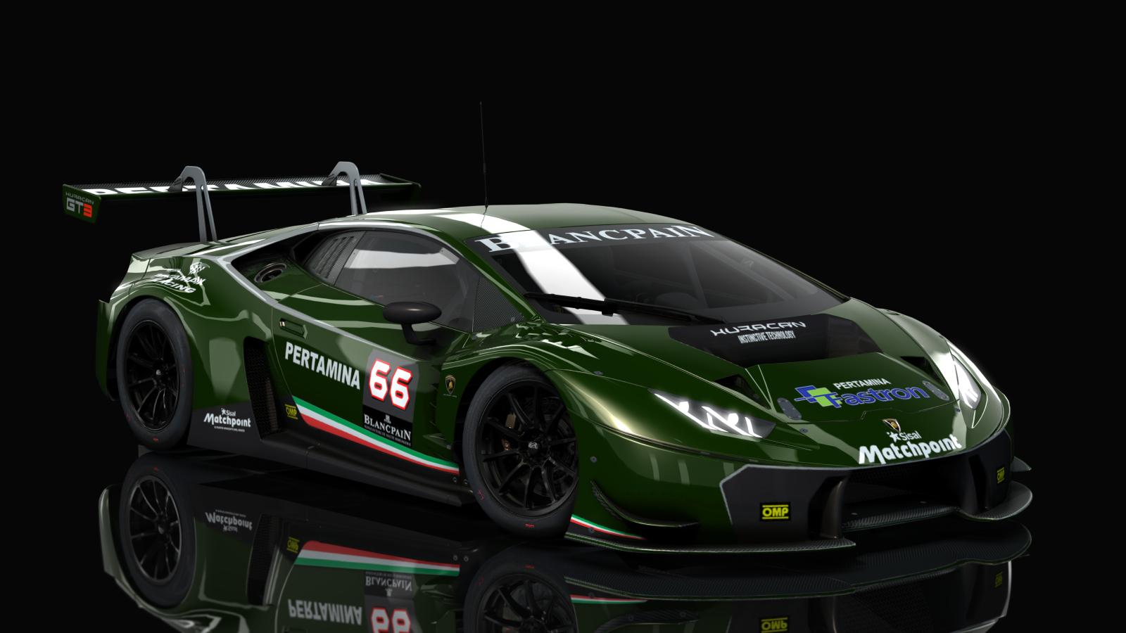 VM Lamborghini Huracan GT3, skin Racing_darkgreen