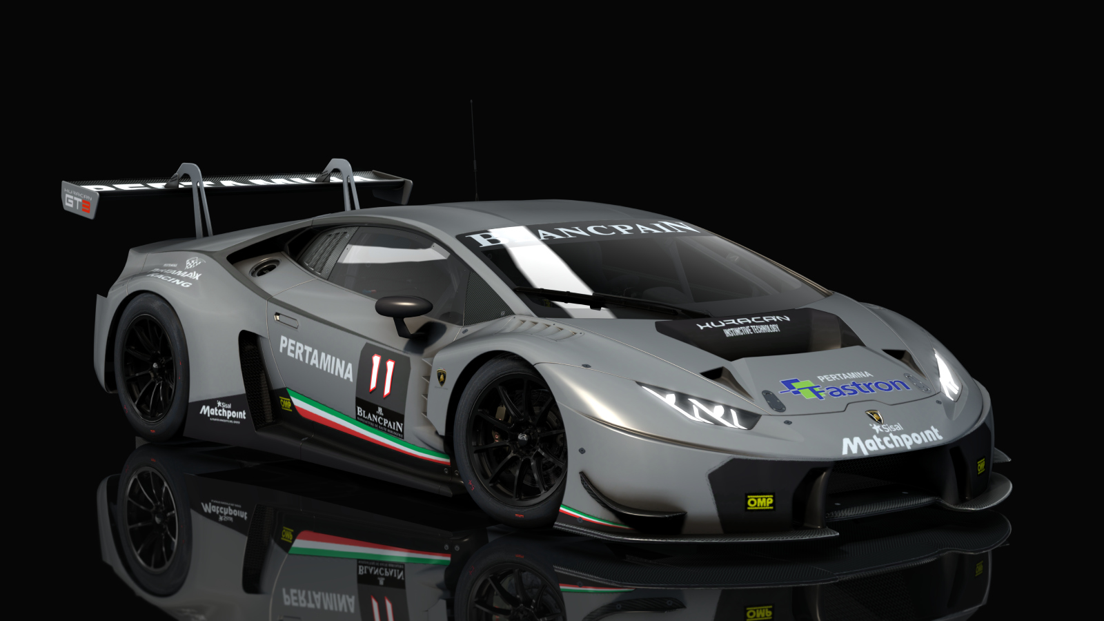 VM Lamborghini Huracan GT3, skin Racing_grey_matte