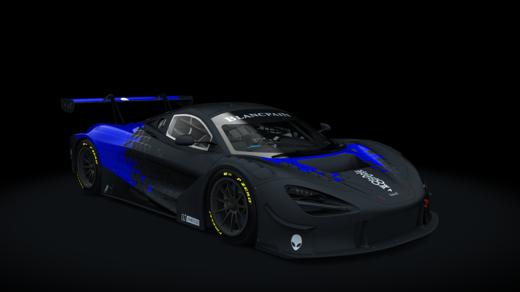 VM McLaren 720S GT3, skin shadowproject_blue