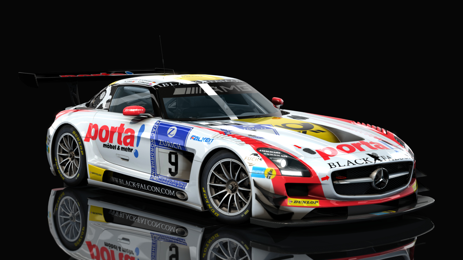 VM Mercedes SLS AMG GT3, skin Black_Falcon_Porta_9