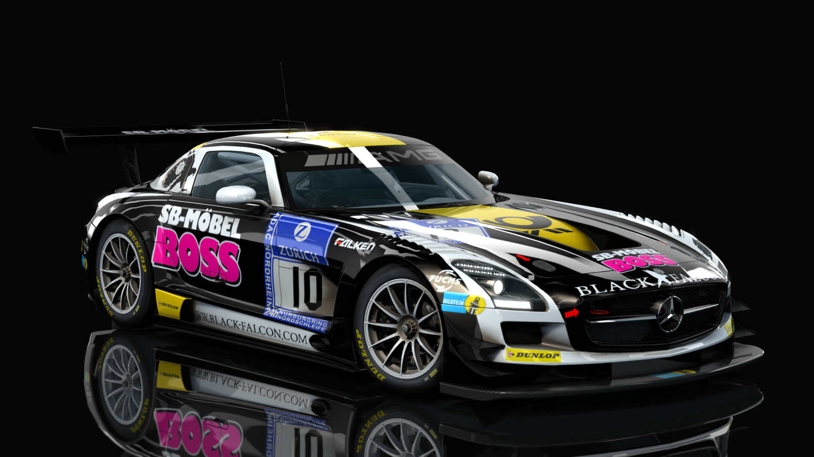 VM Mercedes SLS AMG GT3, skin Black_Falcon_SB_Mobel_Boss_10