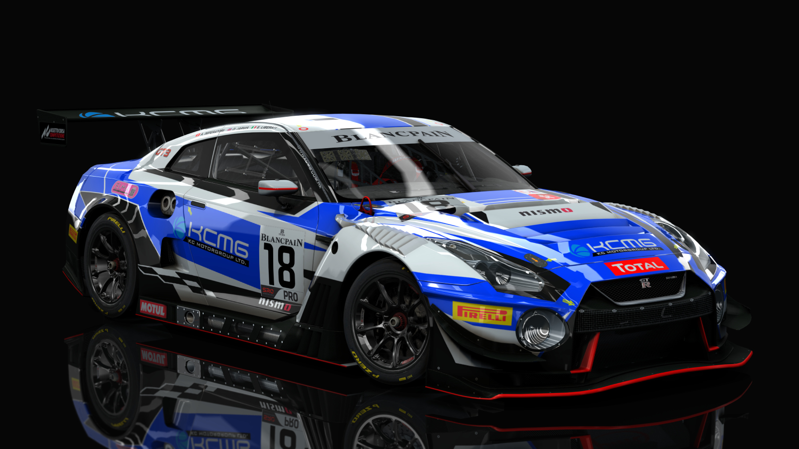 VM Nissan GT-R GT3 2018, skin kcmg_blancpain_#18