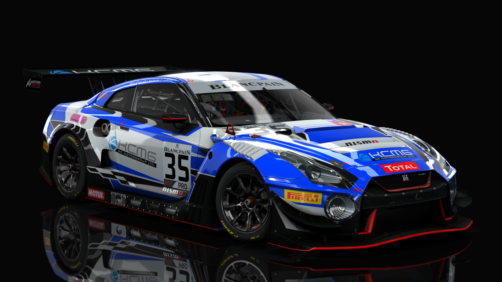 VM Nissan GT-R GT3 2018, skin kcmg_blancpain_#35