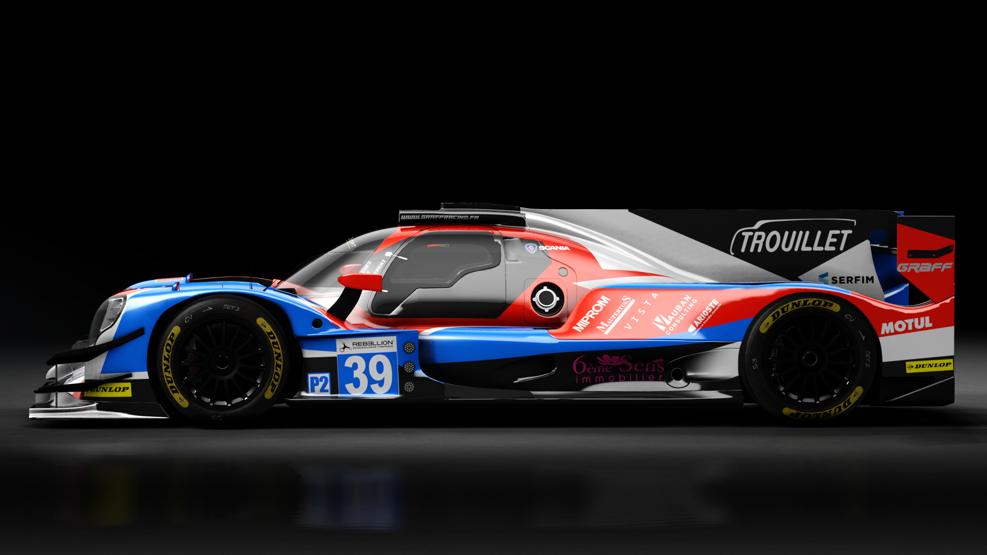 2017 Oreca 07 LMP2, skin 2017 #39 Graff Racing ELMS