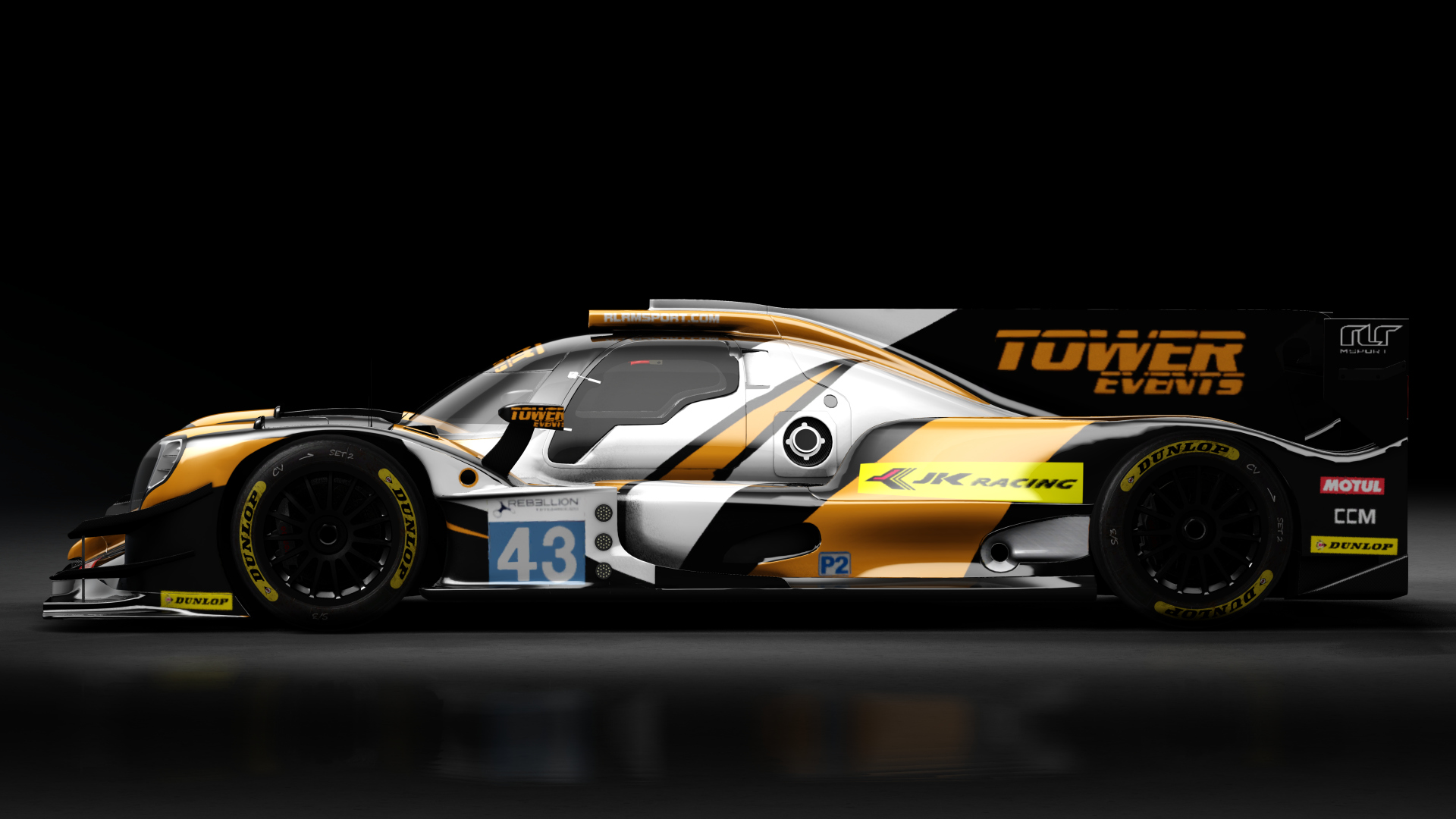 2017 Oreca 07 LMP2, skin 2019 #43 RLR M Sport ELMS