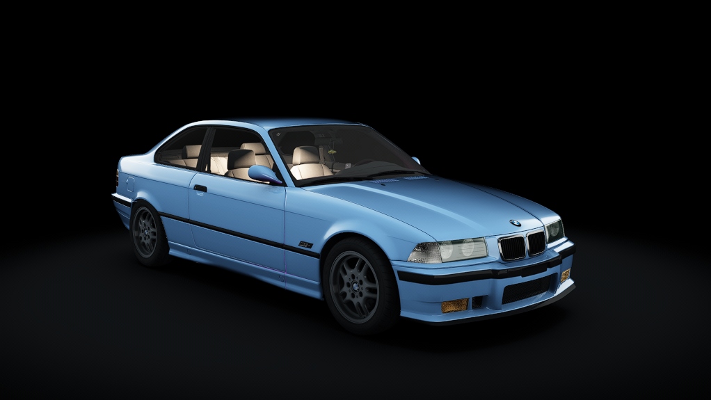 BMW 3-Series E36, skin Glacier Blue Metallic (280)