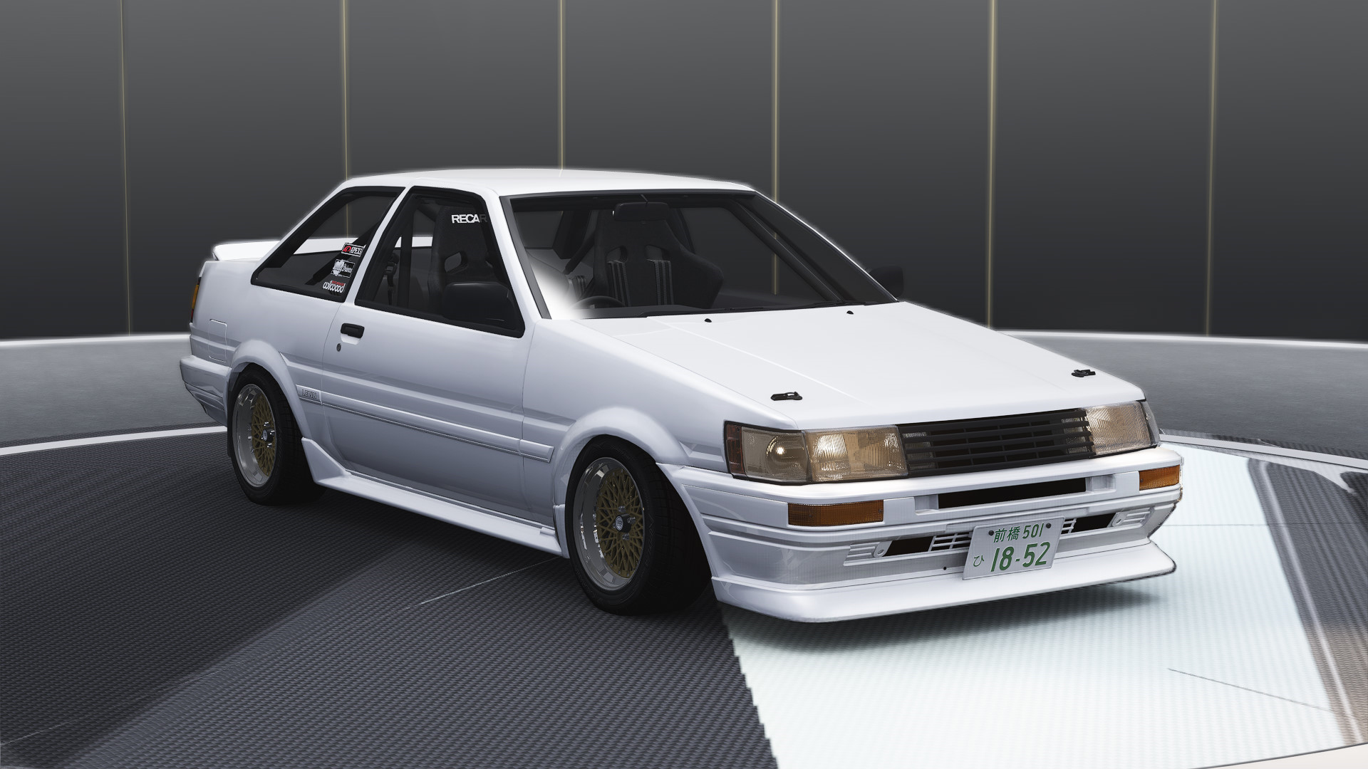Toyota Corolla Levin AE86 Coupe Dingo-spec, skin White