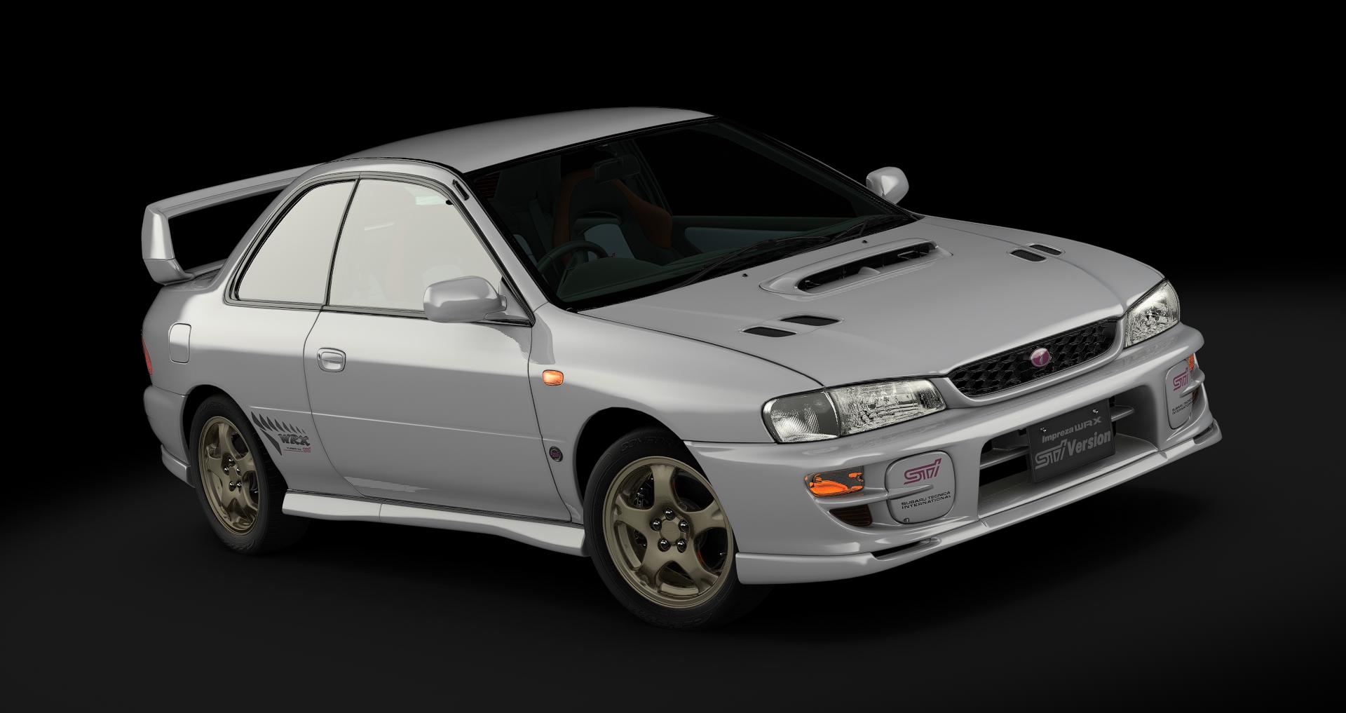 Subaru Impreza Coupe WRX Type R STi Version VI, skin 06_pure_white