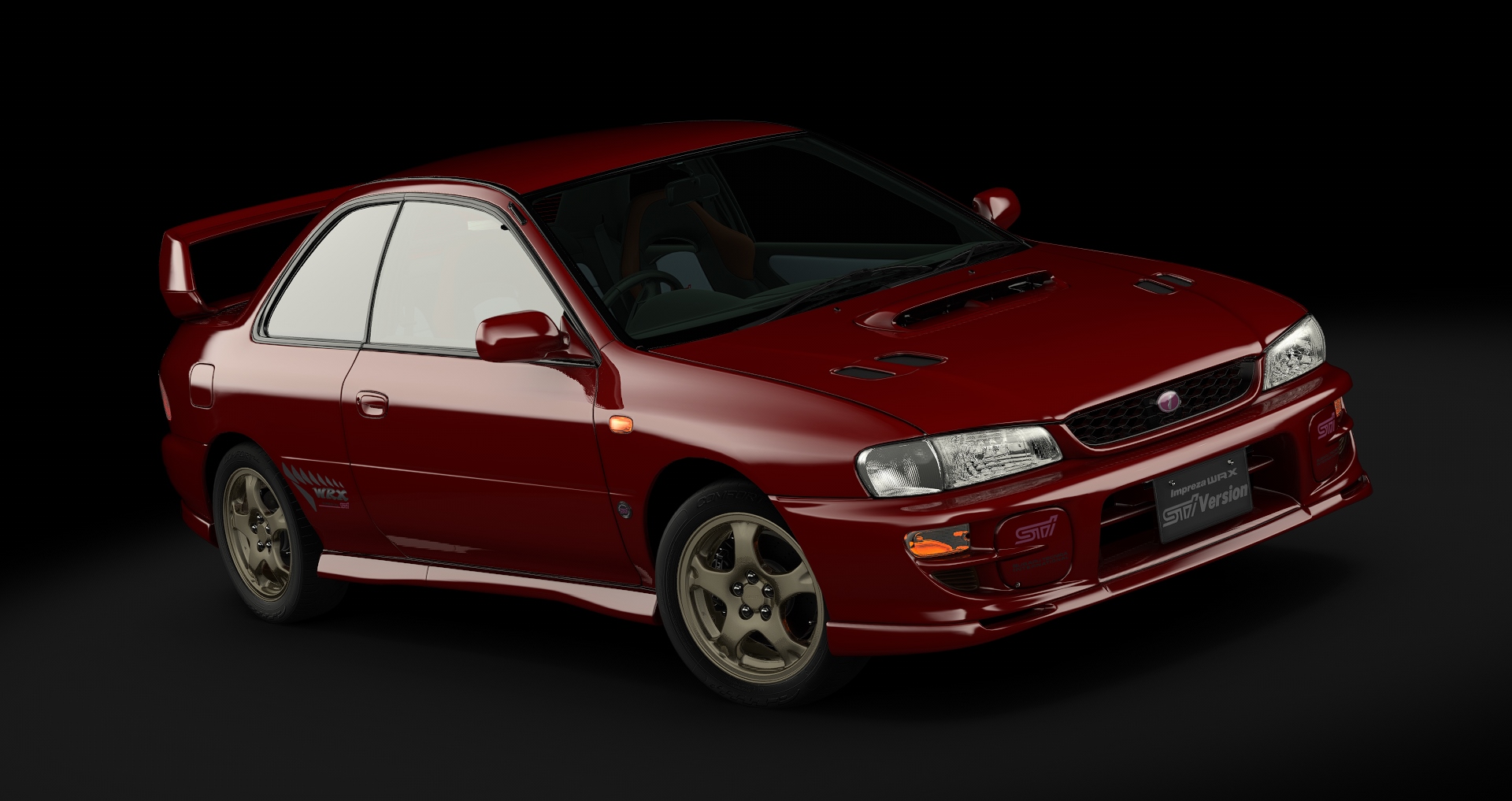 Subaru Impreza Coupe WRX Type R STi Version VI, skin 10_wine_red