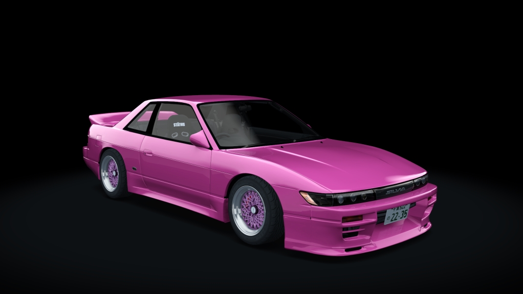 Nissan Silvia S13 TBO '92, skin 04_gleam_pink