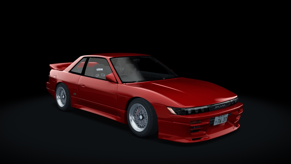 Nissan Silvia S13 TBO '92, skin aztec_red