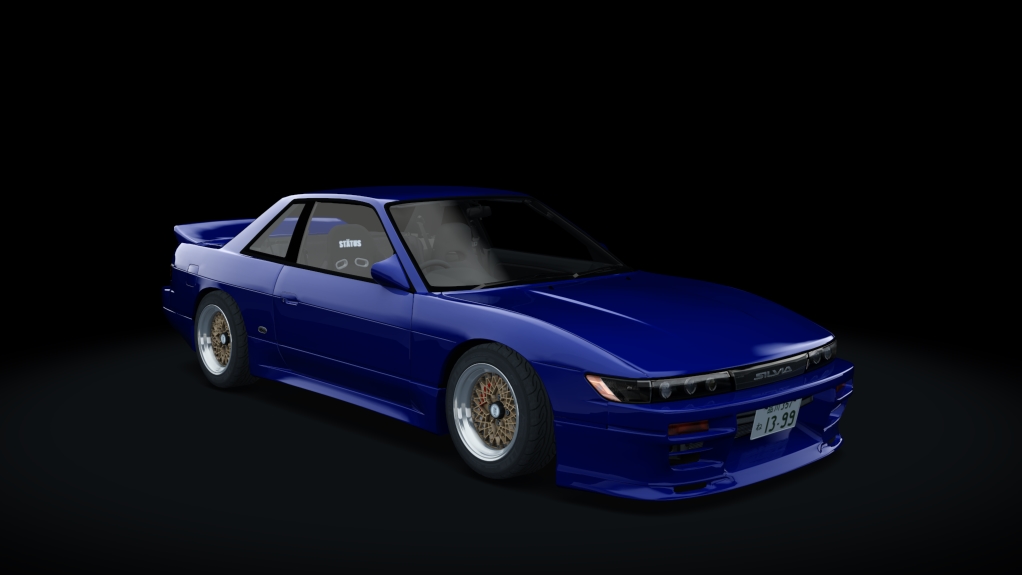 Nissan Silvia S13 TBO '92, skin envy_aqua_blue