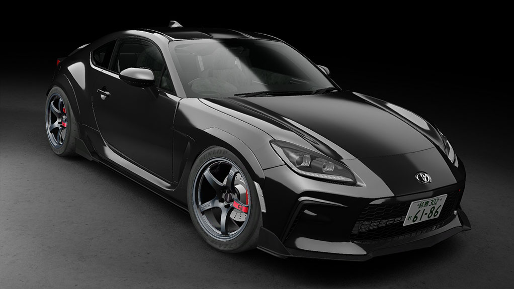 Toyota GR86 2021 TOM'S, skin Crystal black silica