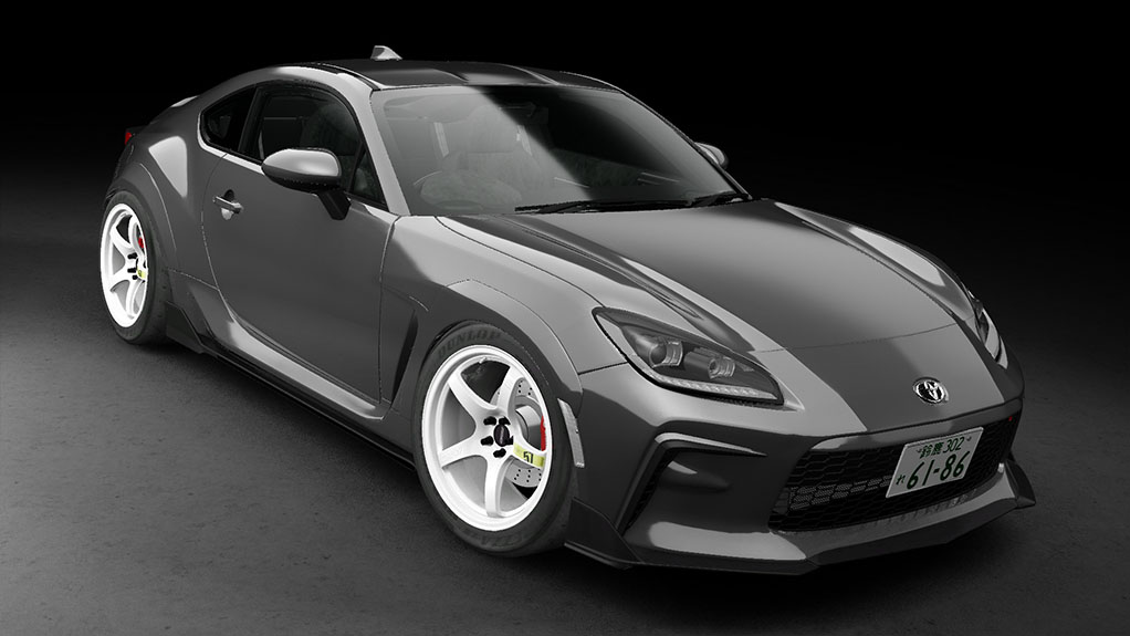 Toyota GR86 2021 TOM'S, skin Magnetite grey metallic