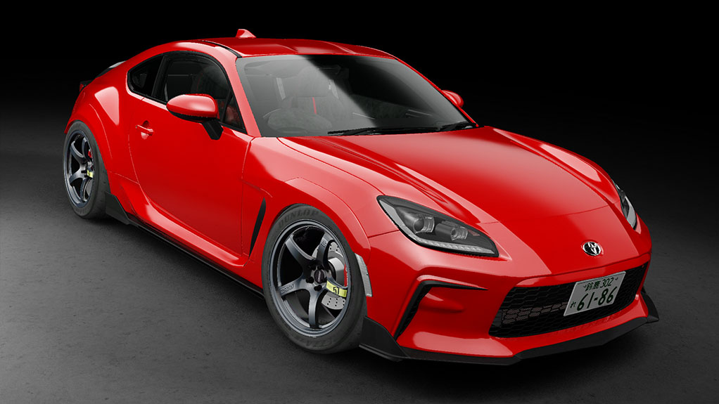 Toyota GR86 2021 TOM'S, skin Spark Red