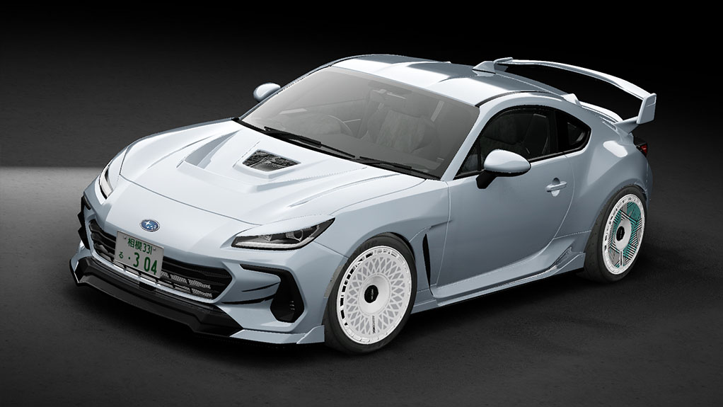 Subaru BRZ 2021 RJ, skin Ice silver metallic