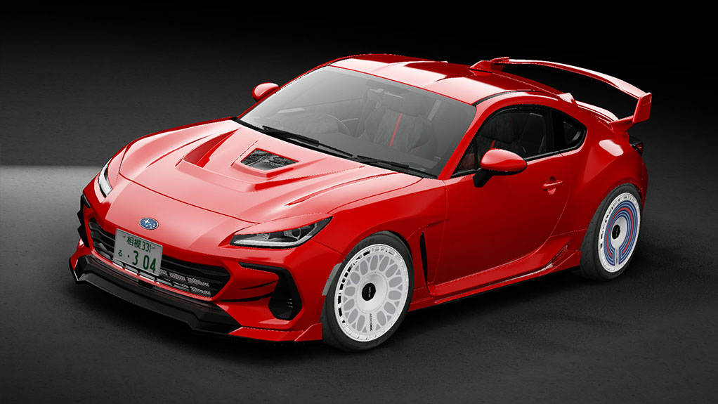 Subaru BRZ 2021 RJ, skin Ignition red