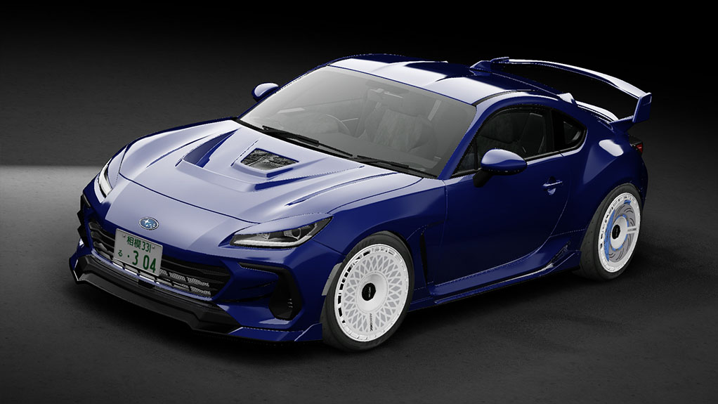 Subaru BRZ 2021 RJ, skin Sapphire blue pearl
