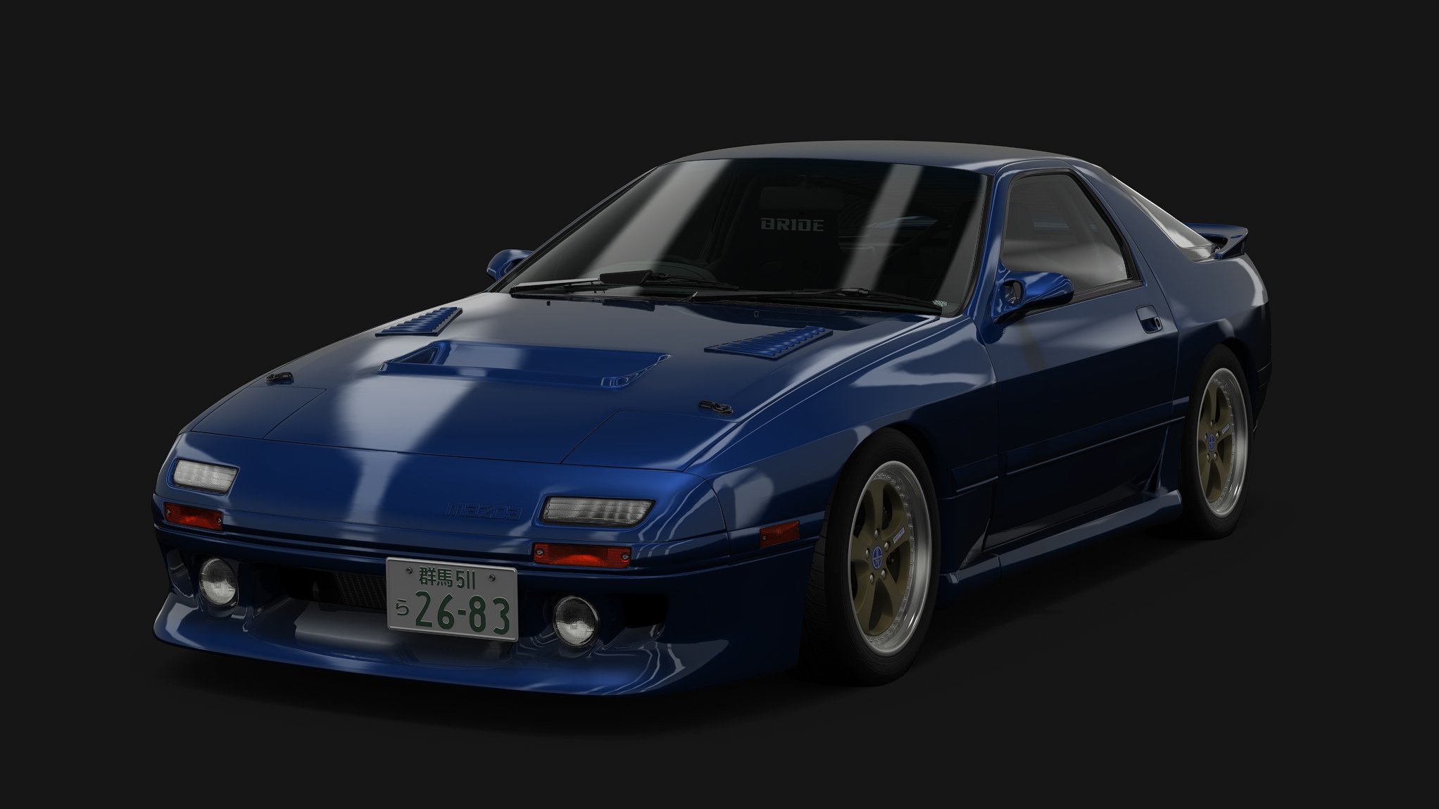 Mazda Savanna RX-7 Infini III (Google Spec), skin 03_brave_blue_mica