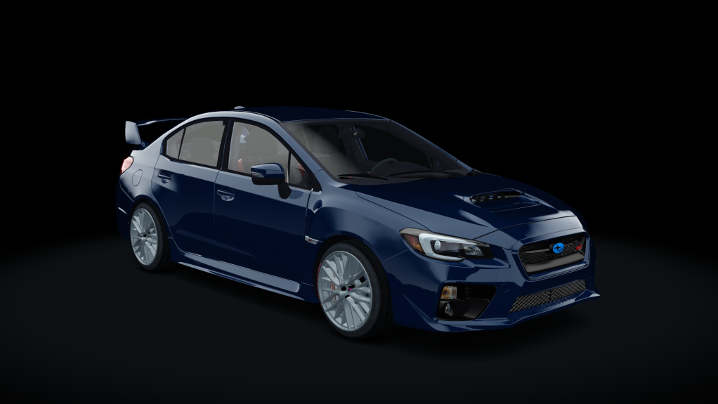 Subaru WRX STI, skin DARK BLUE