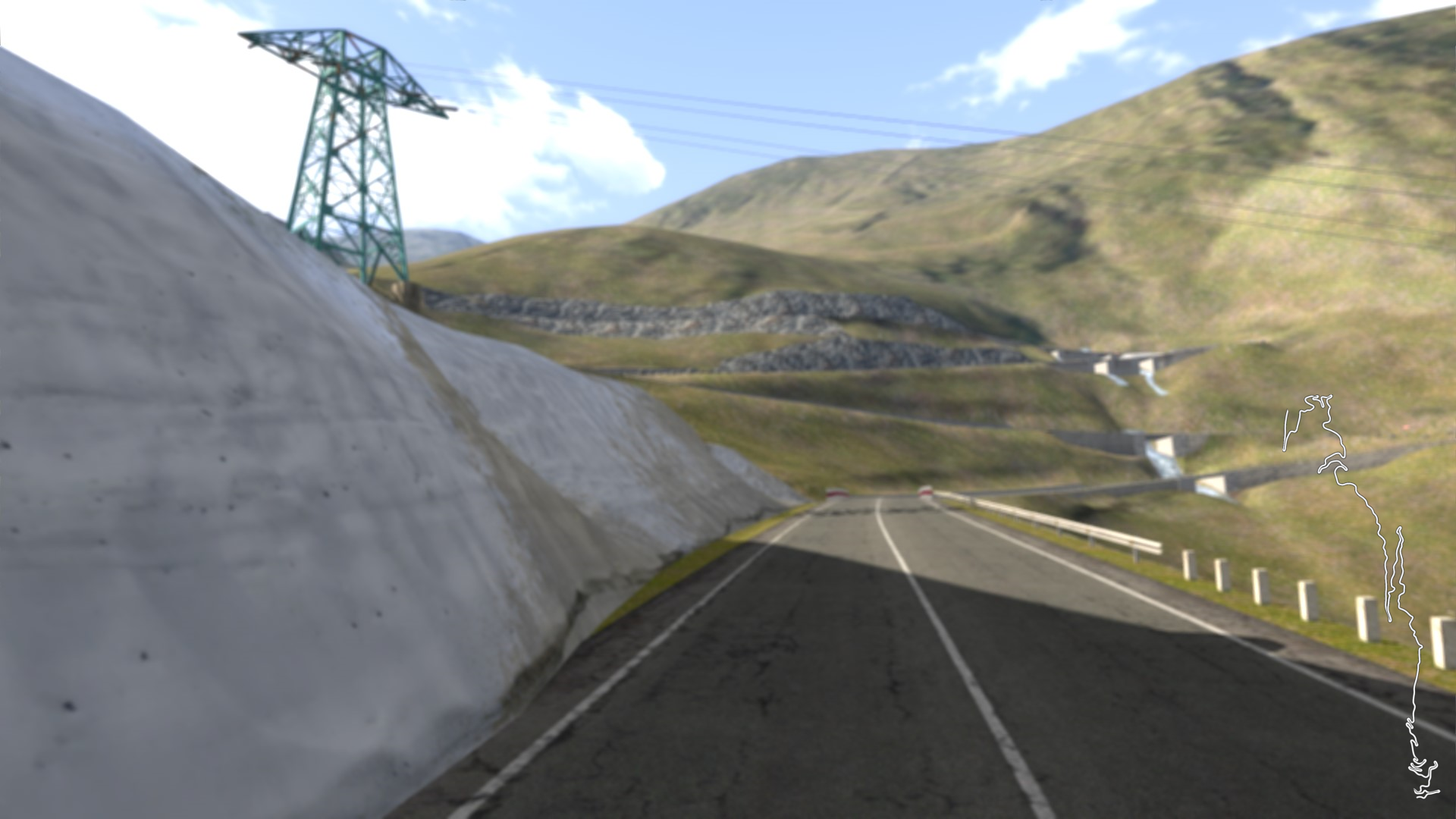 Transfagarasan North DN7C, layout tn-th