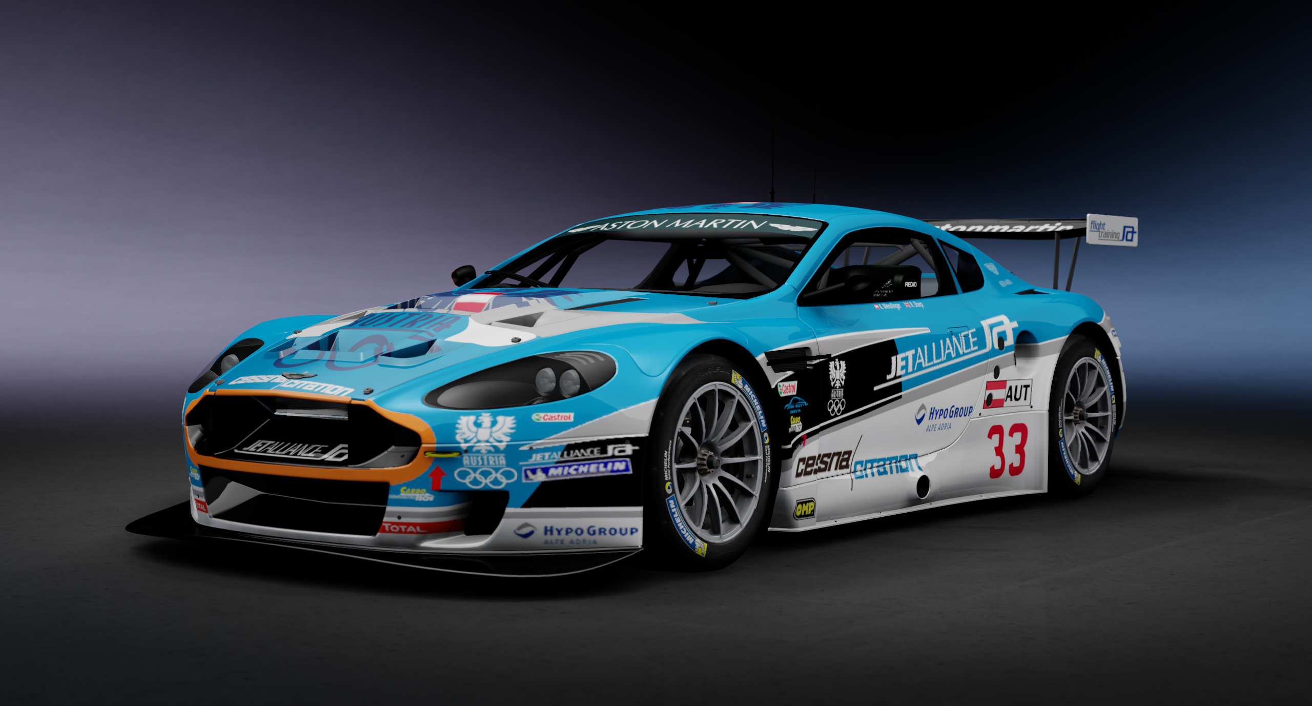 Aston Martin DBR9, skin Jetalliance Racing #33