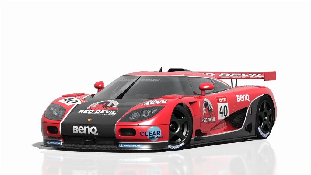 Koenigsegg CCGT FIA GT 2006, skin Team Red Devil