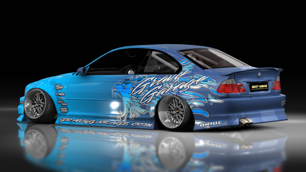 GravyGarage Street e46, skin wurr blue to dark blue gradient